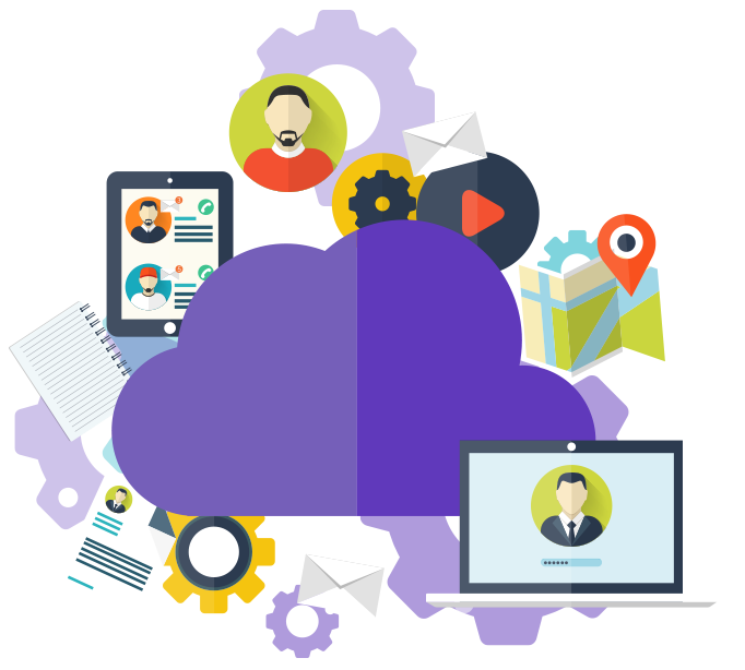 Cloud Technology Infographic Cloud Technology Infographic